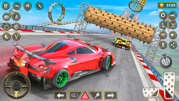 #2. Crazy Car Stunt game mega ramp (Android) By: Asphalt Crack Studio Pty Ltd