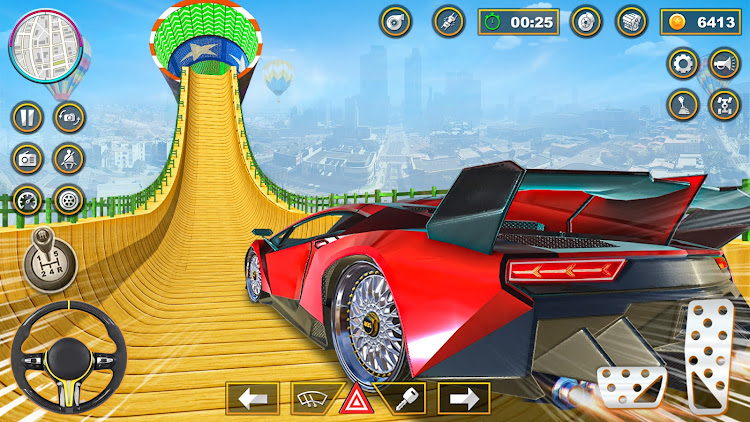 #9. Crazy Car Stunt game mega ramp (Android) By: Asphalt Crack Studio Pty Ltd