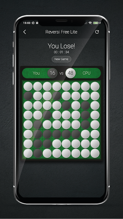 #5. Reversi Lite - Classic Othello (Android) By: Elriz Technology