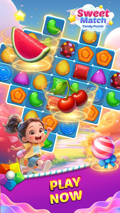 #7. Sweet Sugar: Match 3 Puzzle (Android) By: VSoft Amazing