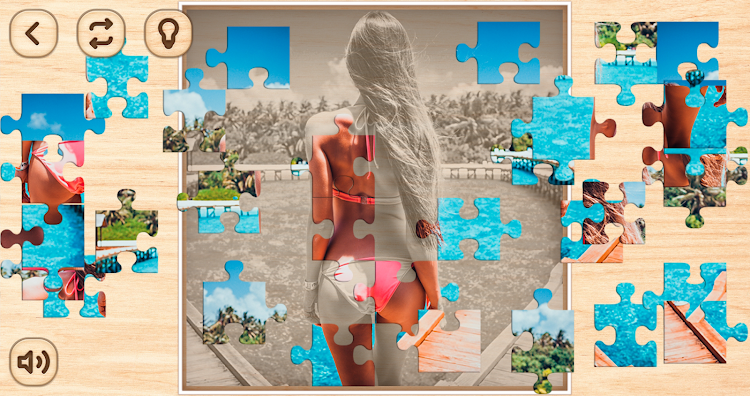 #5. Beautiful Girls Adult Puzzles (Android) By: Selfie Photo Apps