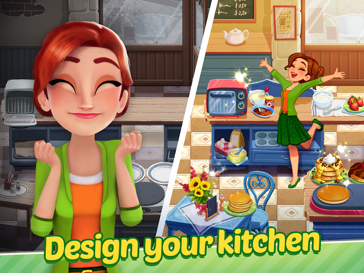 #9. Delicious World - Cooking Game (Android) By: GameHouse Original Stories