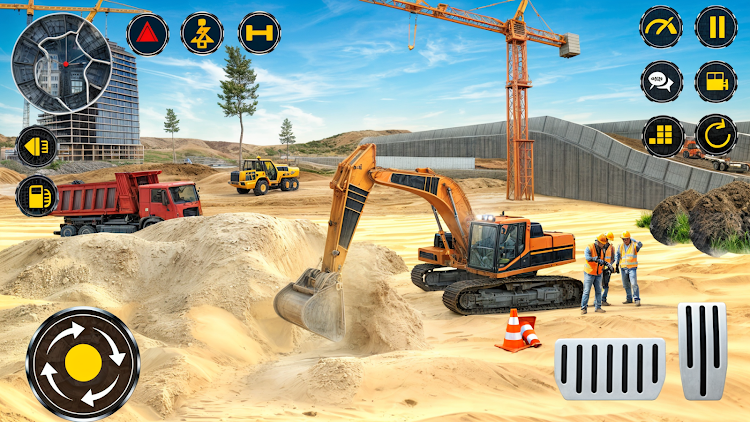 #2. Heavy Excavator Simulator PRO (Android) By: Fazbro