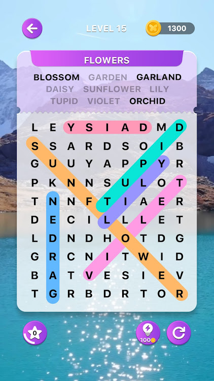 #2. Peace Word Search (Android) By: Hustle Run