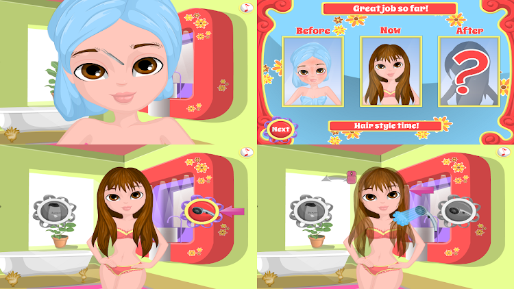 #3. girls hairstyle - dress up day (Android) By: ghalia games