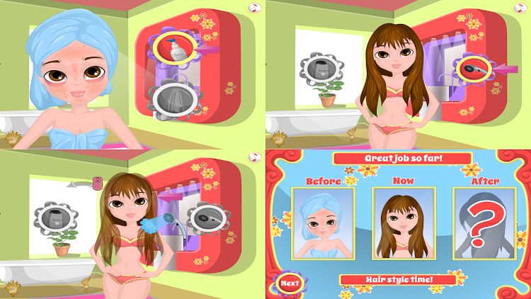 #4. girls hairstyle - dress up day (Android) By: ghalia games