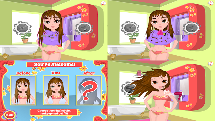 #5. girls hairstyle - dress up day (Android) By: ghalia games