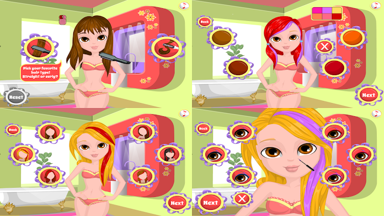 #6. girls hairstyle - dress up day (Android) By: ghalia games