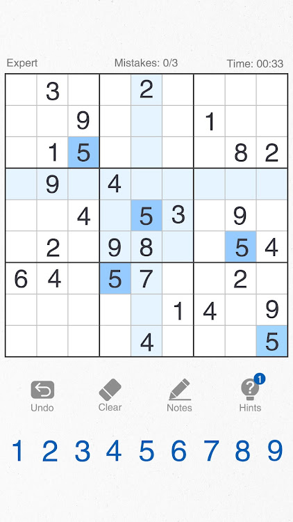 #9. Sudoku-Classic Brain Puzzle (Android) By: Shared Fun