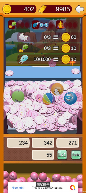 #4. Breeding Slime - coin pusher (Android) By: qiwugames