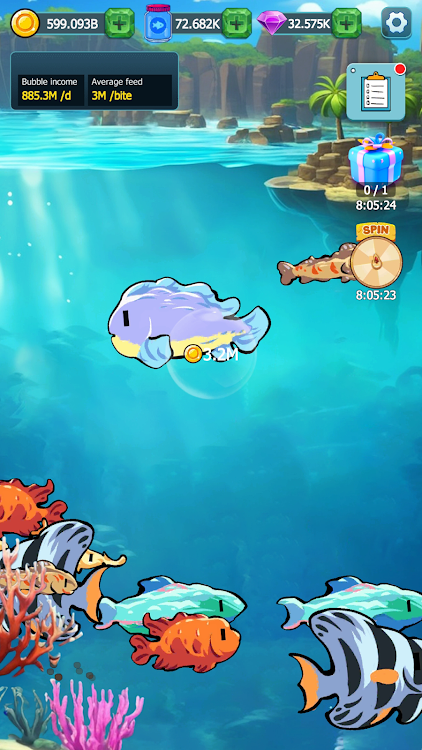 #2. Idle Fish Home (Android) By: ZoneGamersHub