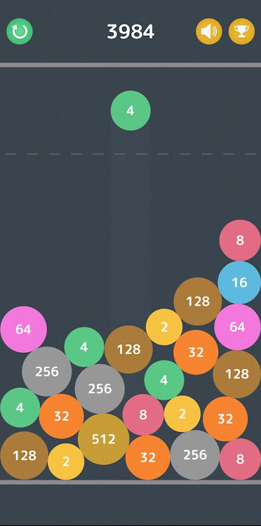 #4. 2048 Physical Balls (Android) By: minilogic