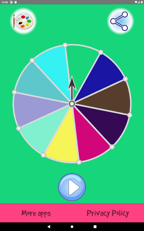 #9. Wheel of Colors Premium (Android) By: BlackDevelopers