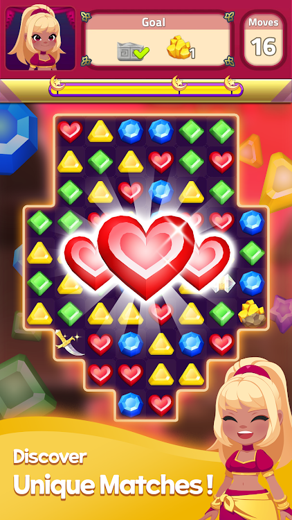 #2. Jewels Magic Carpet : Match3 (Android) By: SnowPig