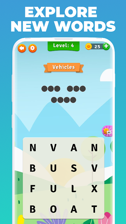 #2. Word Puzzle Cross : Word Games (Android) By: GEO SOFTECH