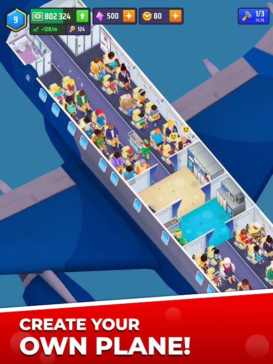 #8. Idle Airplane Inc. Tycoon (Android) By: Green Panda Games