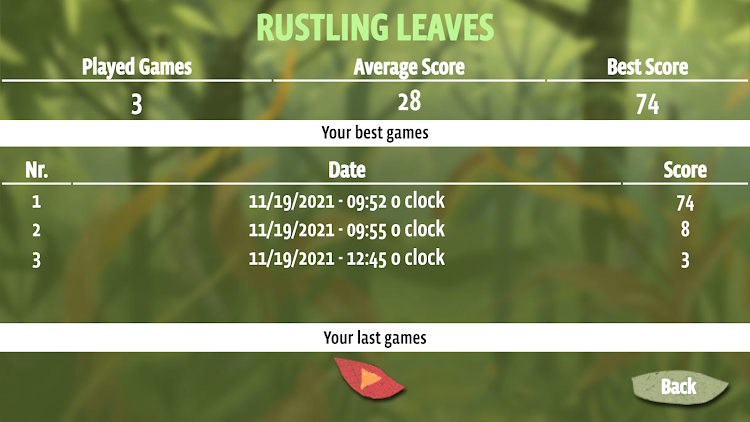 #7. Rustling Leaves (Android) By: Brettspielwelt GmbH