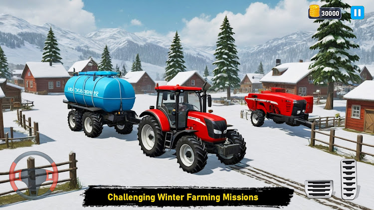 #3. Snow Tractor Farming Simulator (Android) By: CharWin Games