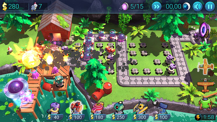 #7. Defenchick: tower defense (Android) By: GiftBox Games