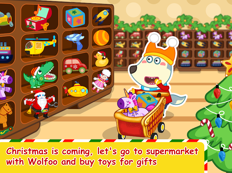 #7. Wolfoo Surprise Christmas Toys (Android) By: Wolfoo Family