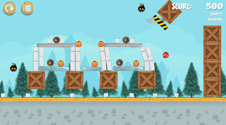 #5. Pumpkins knock down Pro (Android) By: Enerdc games