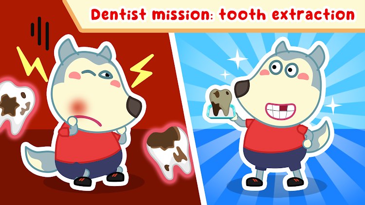 #5. Wolfoo Dentist: Dental Care (Android) By: Wolfoo Family