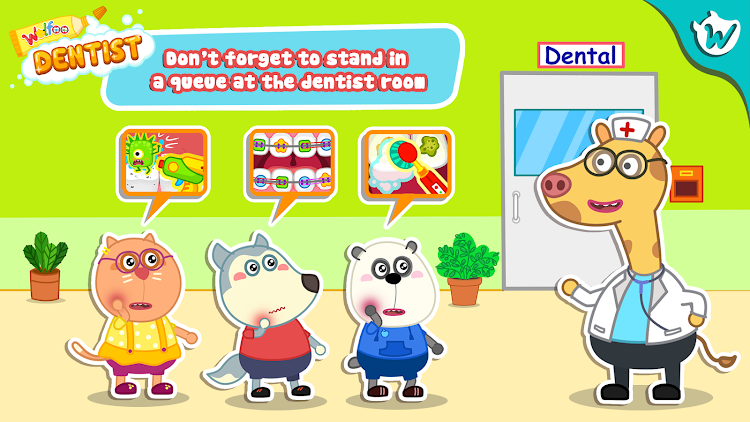 #8. Wolfoo Dentist: Dental Care (Android) By: Wolfoo Family