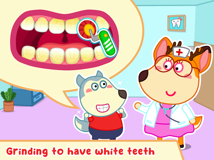 #10. Wolfoo Dentist: Dental Care (Android) By: Wolfoo Family