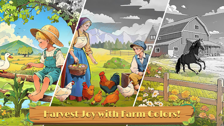 #3. Farm Country Color By Number (Android) By: Special Coloring Studio