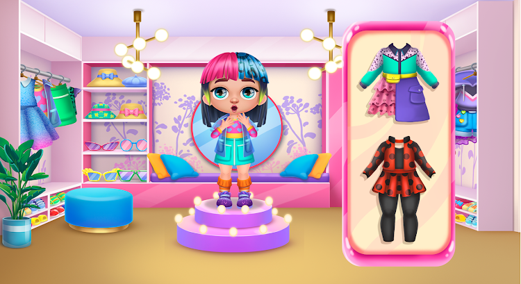 #8. Beauty salon: Girl hairstyles (Android) By: Hippo Kids Games