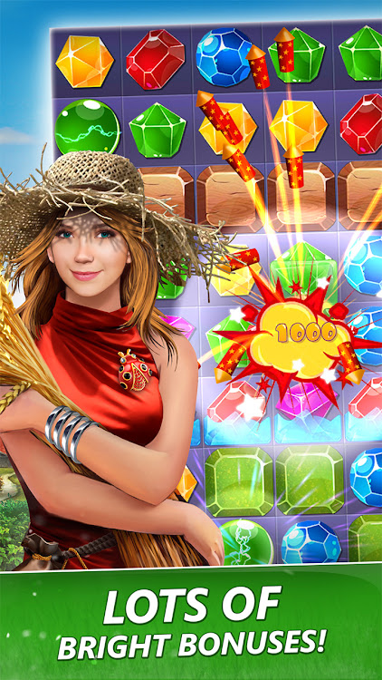 #5. Season Match－Magic Jewel Story (Android) By: HeroCraft Ltd.