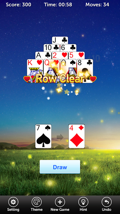 #2. Pyramid Solitaire Pro+ (Android) By: Crazy Game Developer