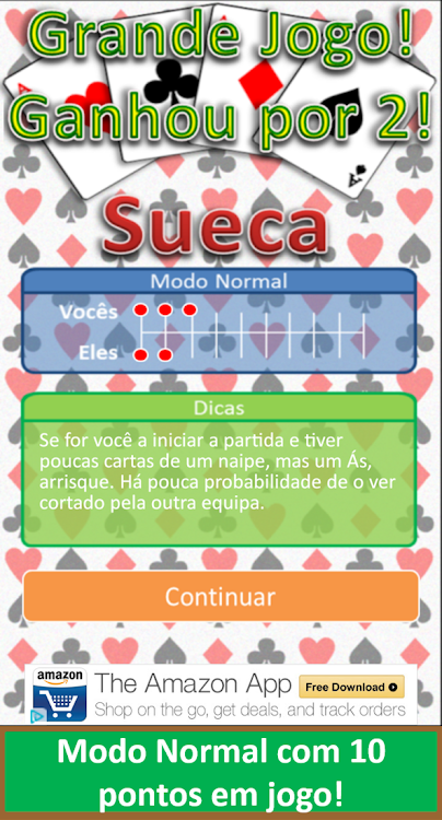 #4. Sueca Portuguesa Jogo Cartas (Android) By: Tiago Interactive