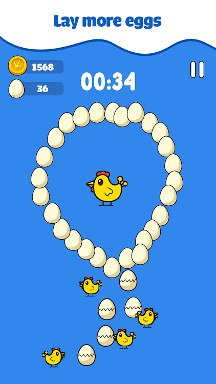 #3. Happy Chicken: Lay Lucky Egg (Android) By: HIGAME Jsc