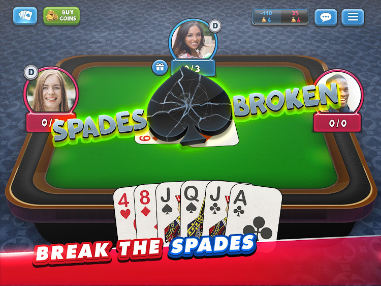 #9. Spades Plus - Card Game (Android) By: Zynga