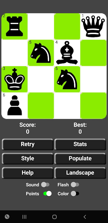 #7. 4x4 Solo Mini Chess Puzzles (Android) By: KG9E