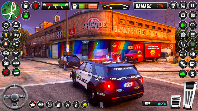 #3. US Police Cop Car Chase Game (Android) By: Twins Inc.