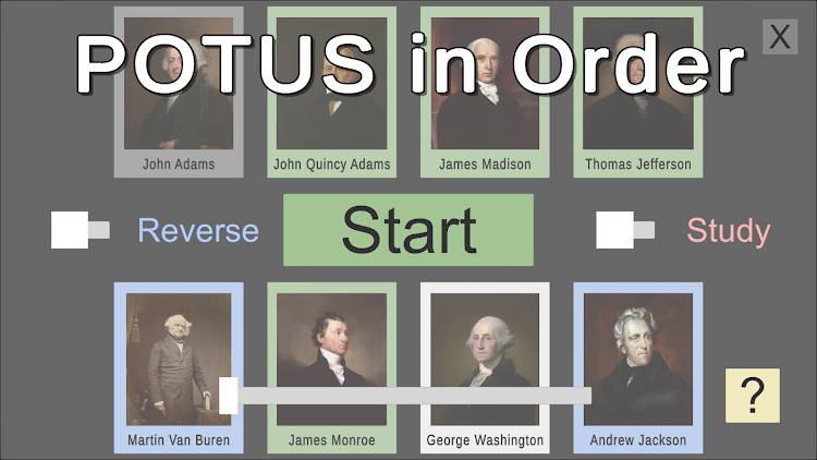 #9. POTUS in Order (Android) By: Siegal Works, LLC