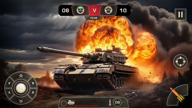 #9. Tank War: Tank World Battle (Android) By: Trillion Games