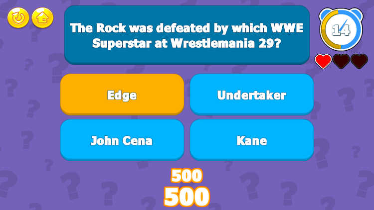 #10. Wrestling Trivia (Android) By: LoadUpGames.com