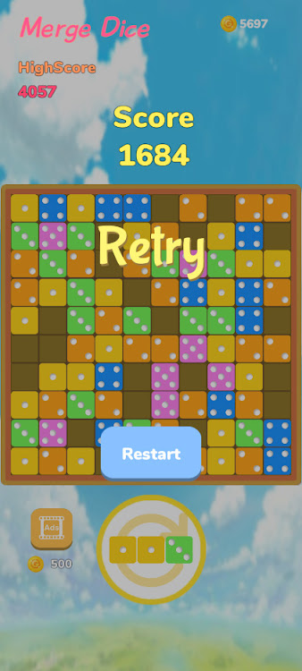 #2. 10x10 Merge Dice (Android) By: wind