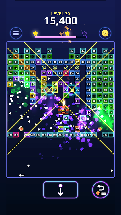 #5. Brick Breaker No Stress (Android) By: Gamekend