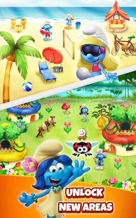 #9. Smurfs Bubble Shooter Story (Android) By: Viva Games Studios