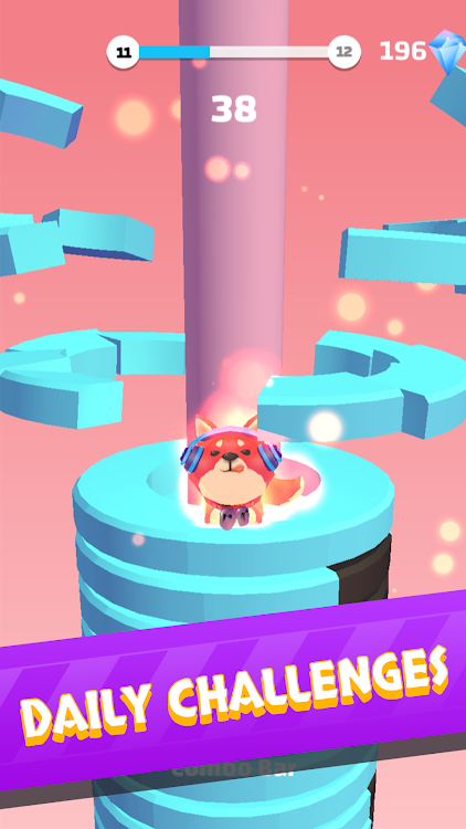 #4. Helix Stack Jump: Smash Ball (Android) By: Kooapps Games | Fun Arcade and Casual Action Games