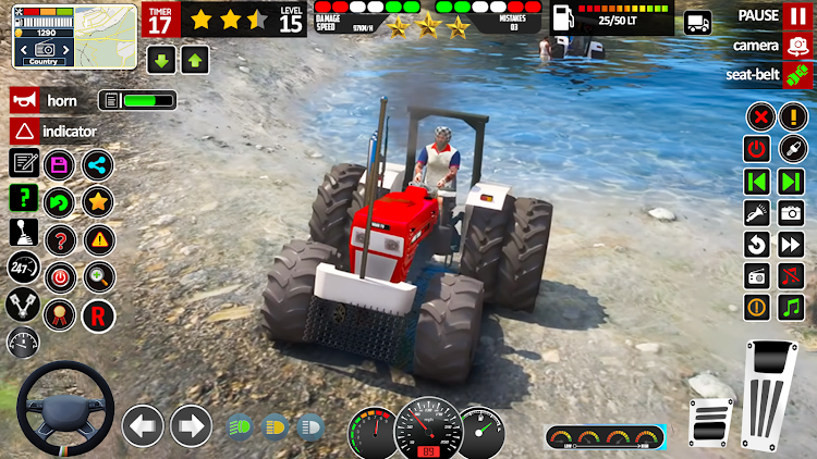 #6. Indian Tractor Farm Simulator (Android) By: GamePod