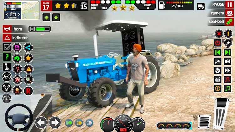 #7. Indian Tractor Farm Simulator (Android) By: GamePod