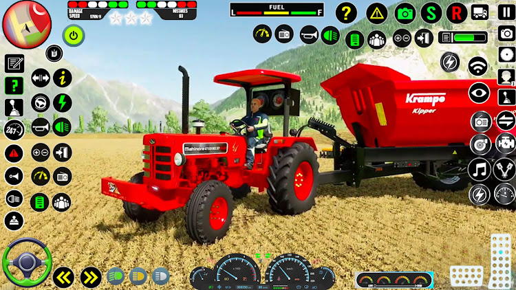 #9. Indian Tractor Farm Simulator (Android) By: GamePod