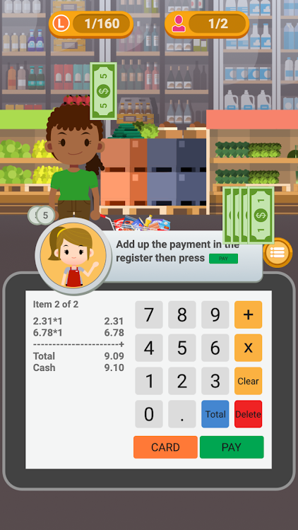 #3. Supermarket Cashier :Simulator (Android) By: IndigoMedia