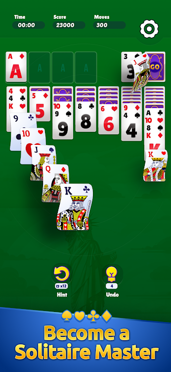 #2. Solitaire Go: Classic Klondike (Android) By: Dram Studio