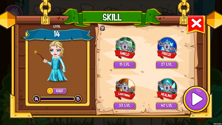 #3. Frozen Magic Citadel (Android) By: belly studio